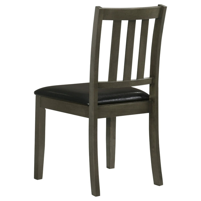 Parkwood 5-piece Square Dining Table Set Charcoal by Unique Piece Furniture