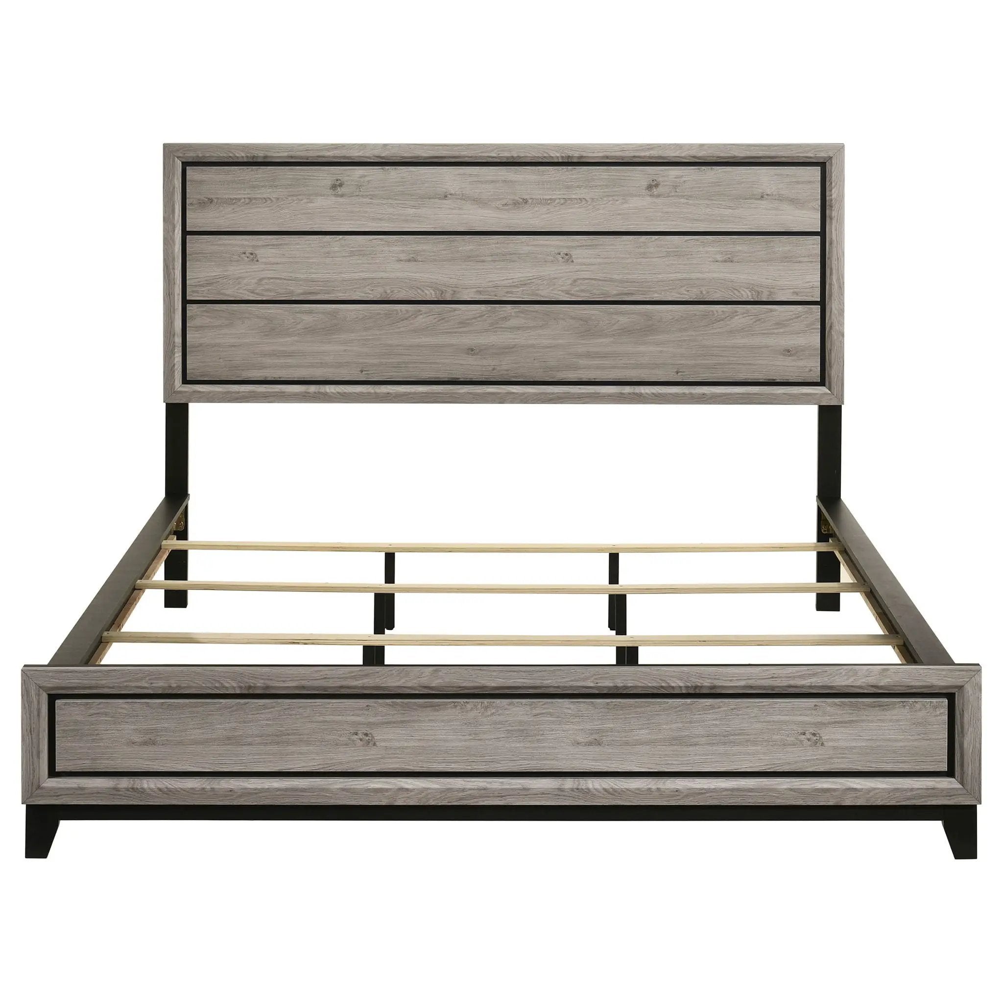 Watson Wood California King Panel Bed Light Taupe by Unique Piece Furniture