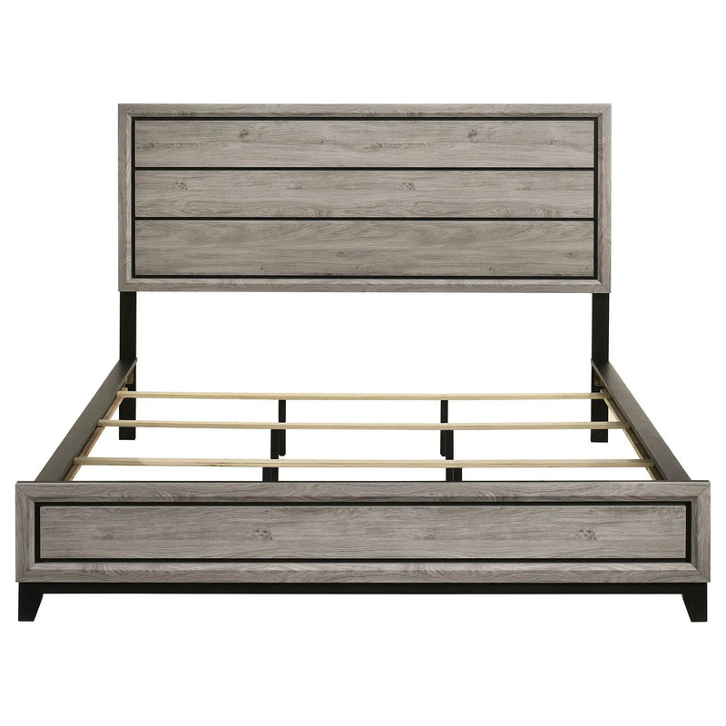 Watson Wood California King Panel Bed Light Taupe by Unique Piece Furniture