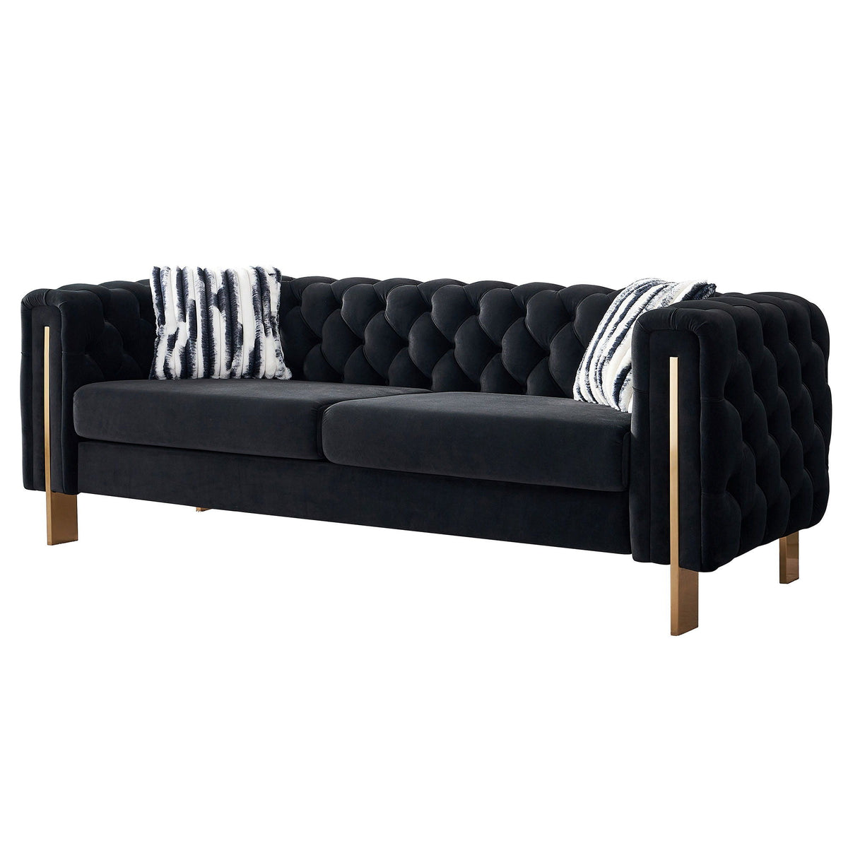 Chesterfield - Modern Tufted Living Room Sofa, 84.25''W Couch, photo 21 of 21