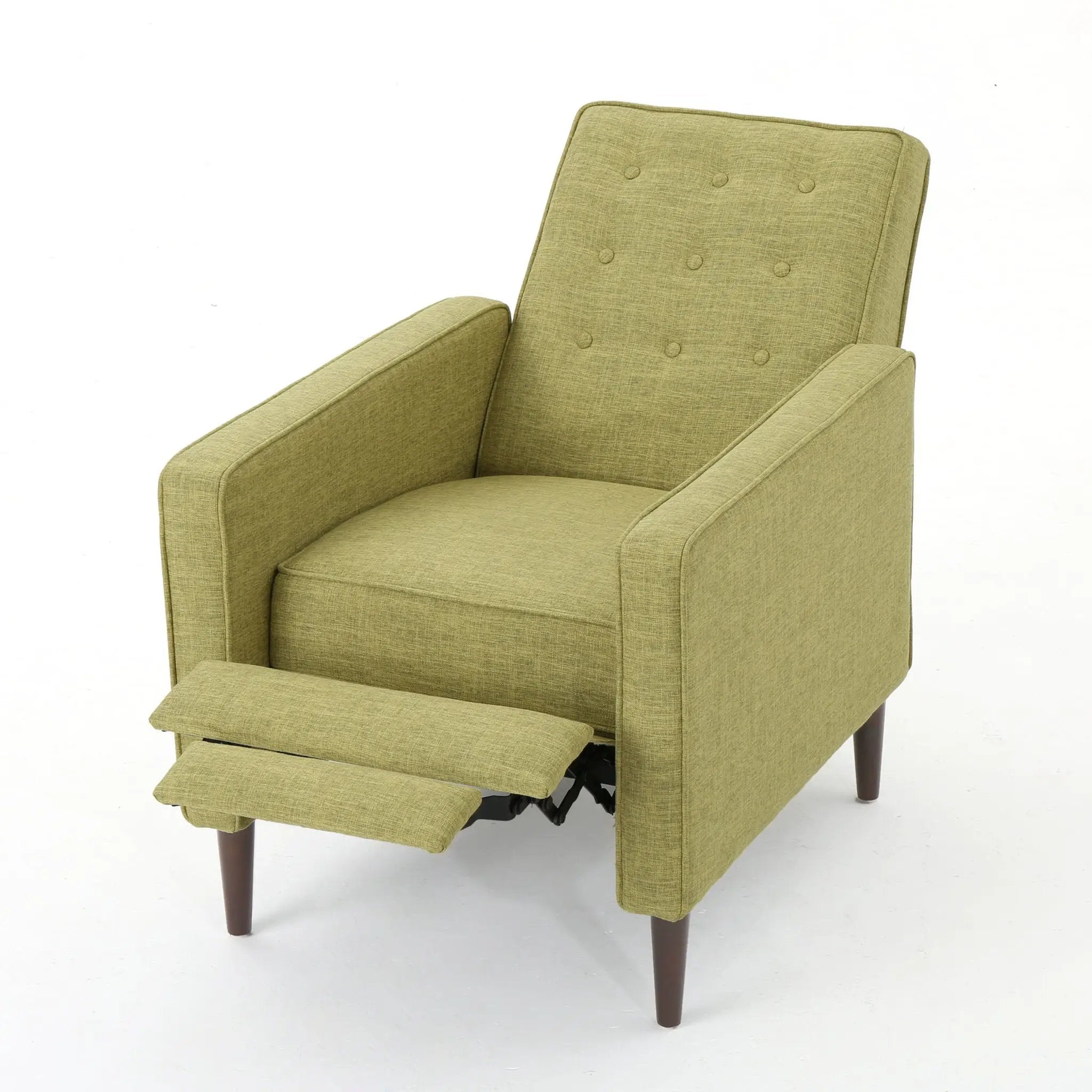 Mid-Century Modern Recliner With Button Tufted Waffle Stitch by HouseOfZazla