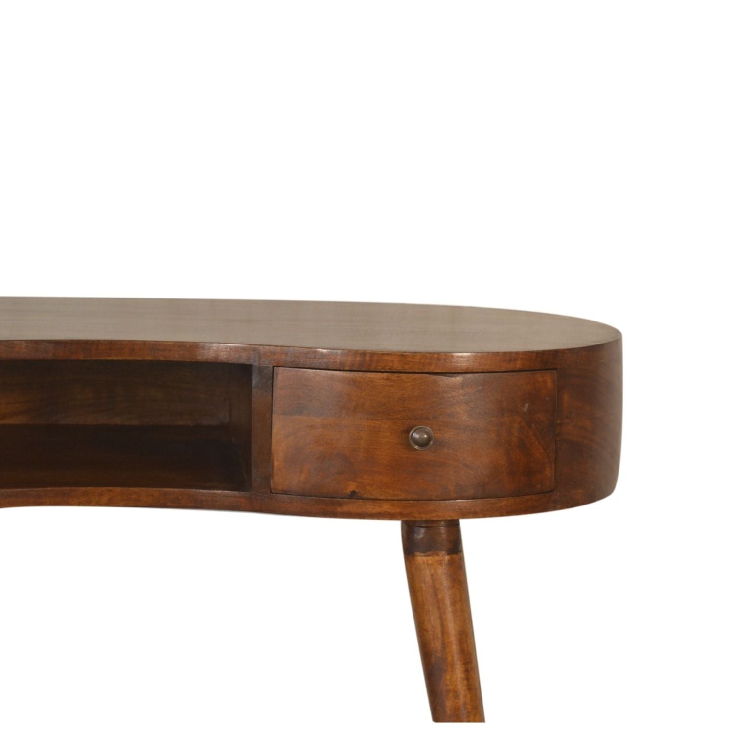 Rounded Writing Desk - Chestnut by HouseOfZazla
