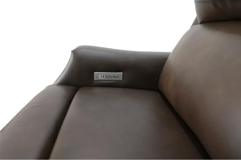 Conrad - Big And Tall Power Recliner With Power Recline, Power Headrest And Lumbar by Unique Piece Furniture