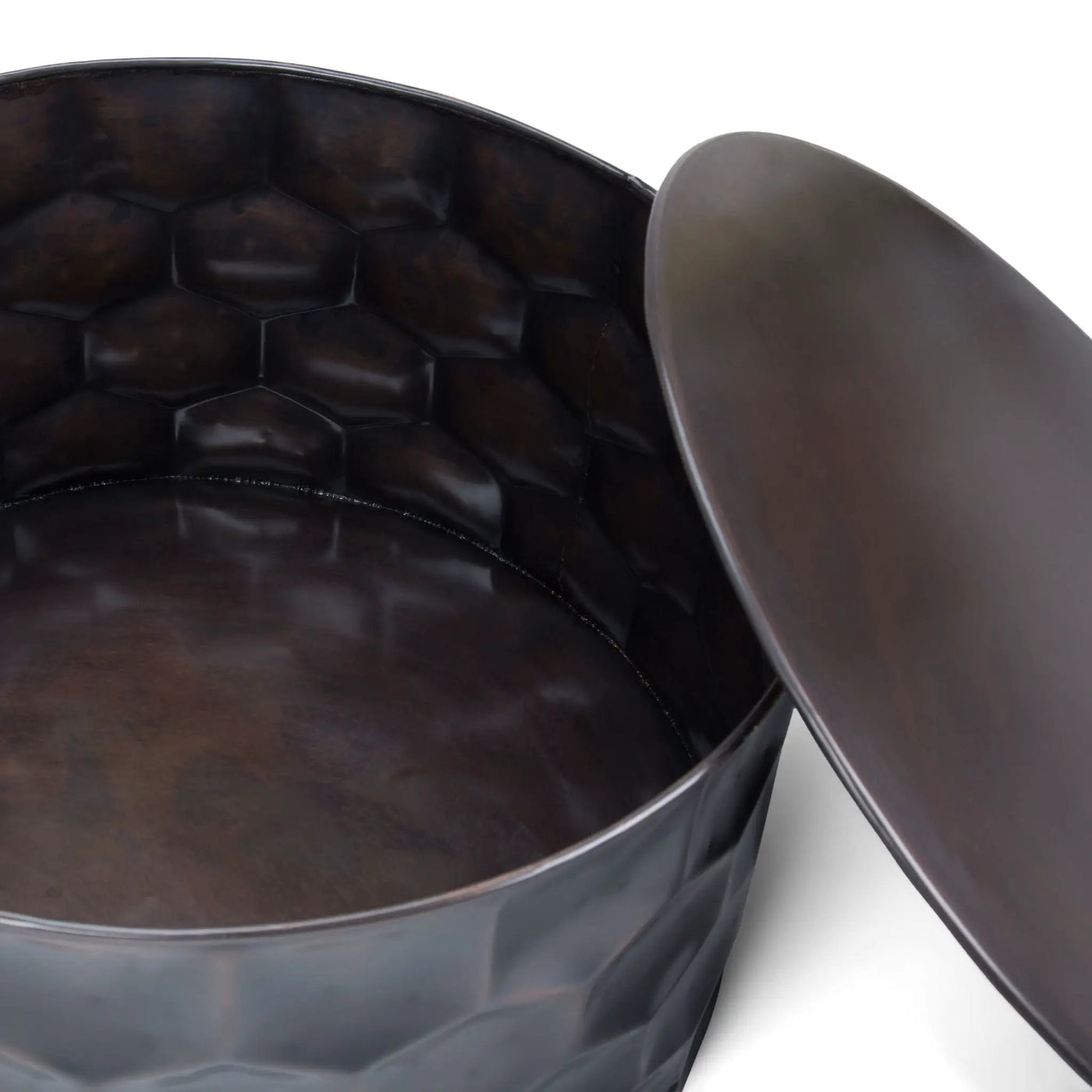Whitney - Handcrafted Metal Storage Table by HouseOfZazla