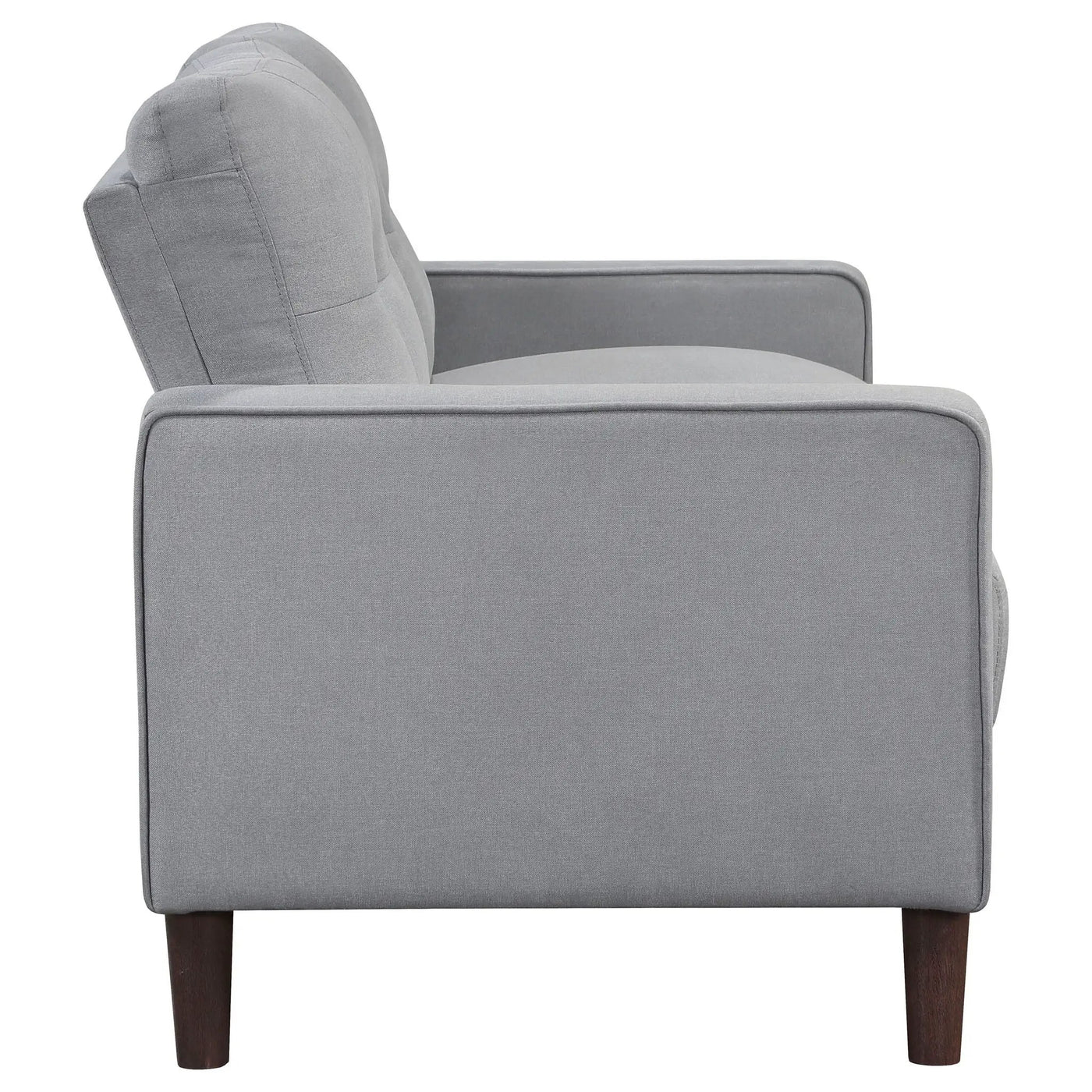 Harvey - Tufted Loveseat With Track Arm Design by HouseOfZazla