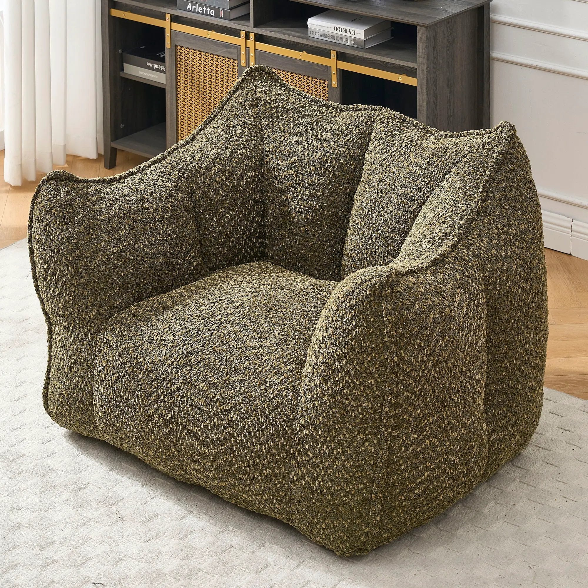 Comfortable Chenille Sofa Chairs With Highly Resilient Foam by HouseOfZazla