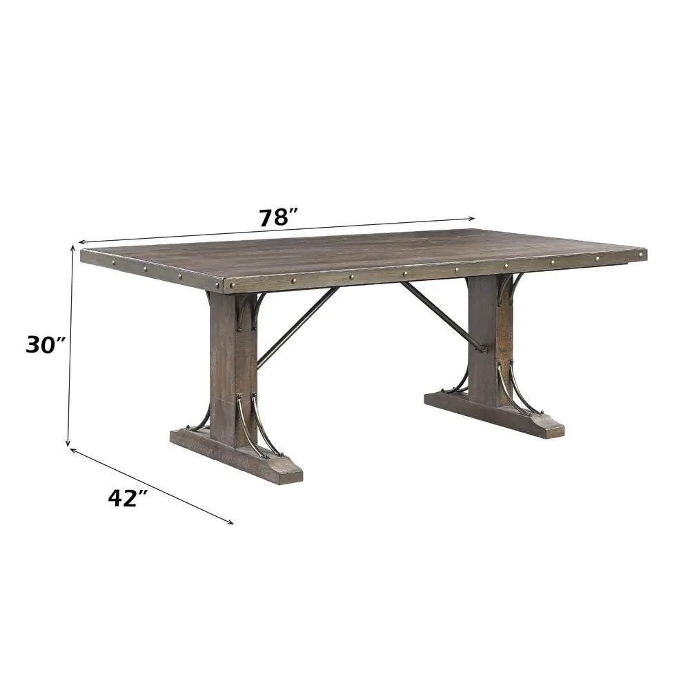 Raphaela - Dining Table - Weathered Cherry by Unique Piece Furniture