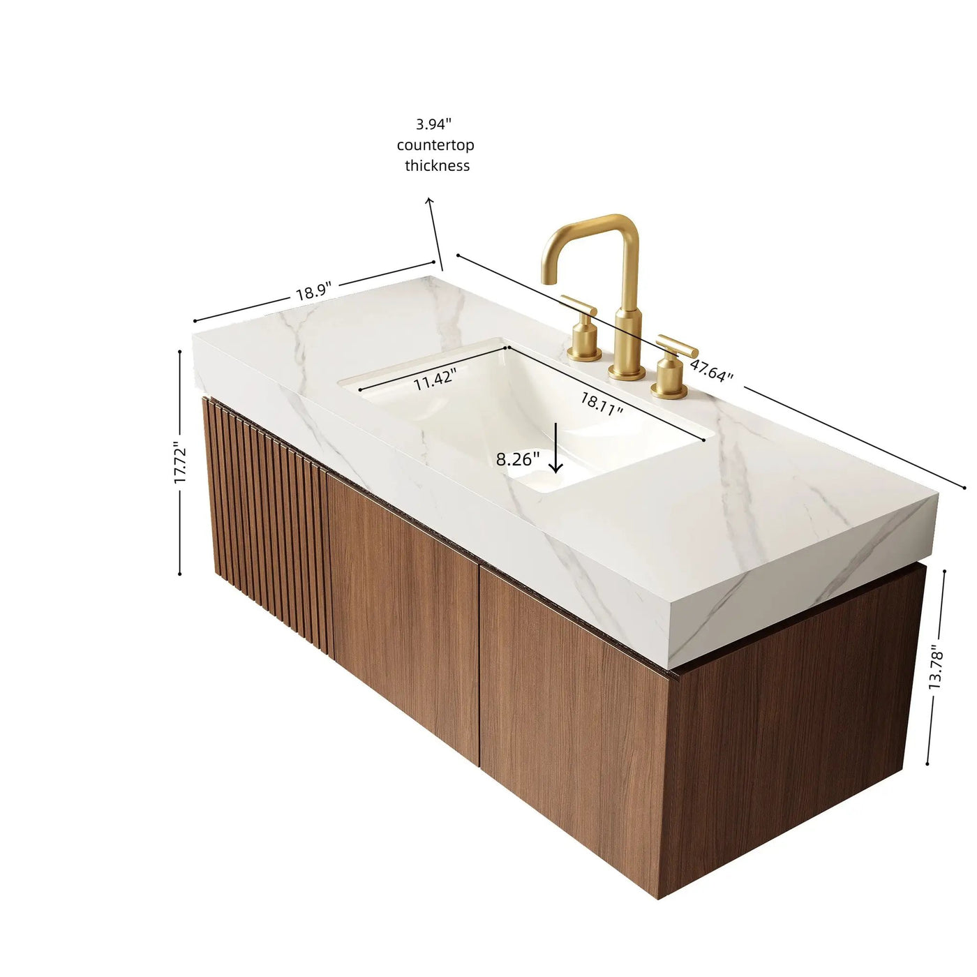 Muri 48" Bathroom Vanity & Sink by HouseOfZazla