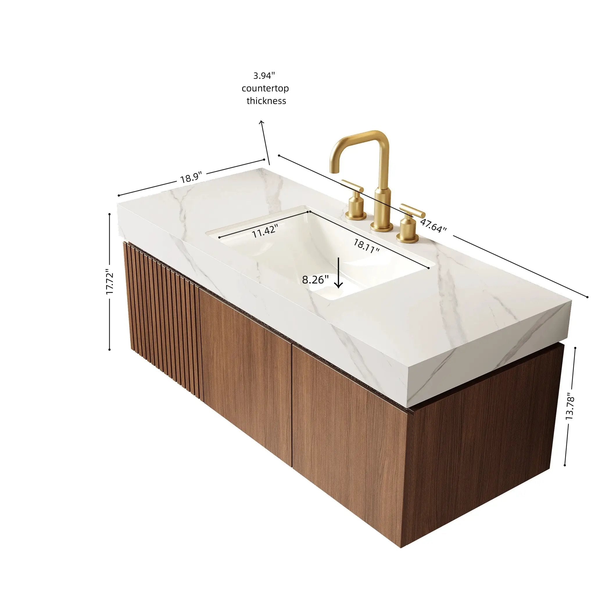 Muri 48" Bathroom Vanity & Sink by HouseOfZazla