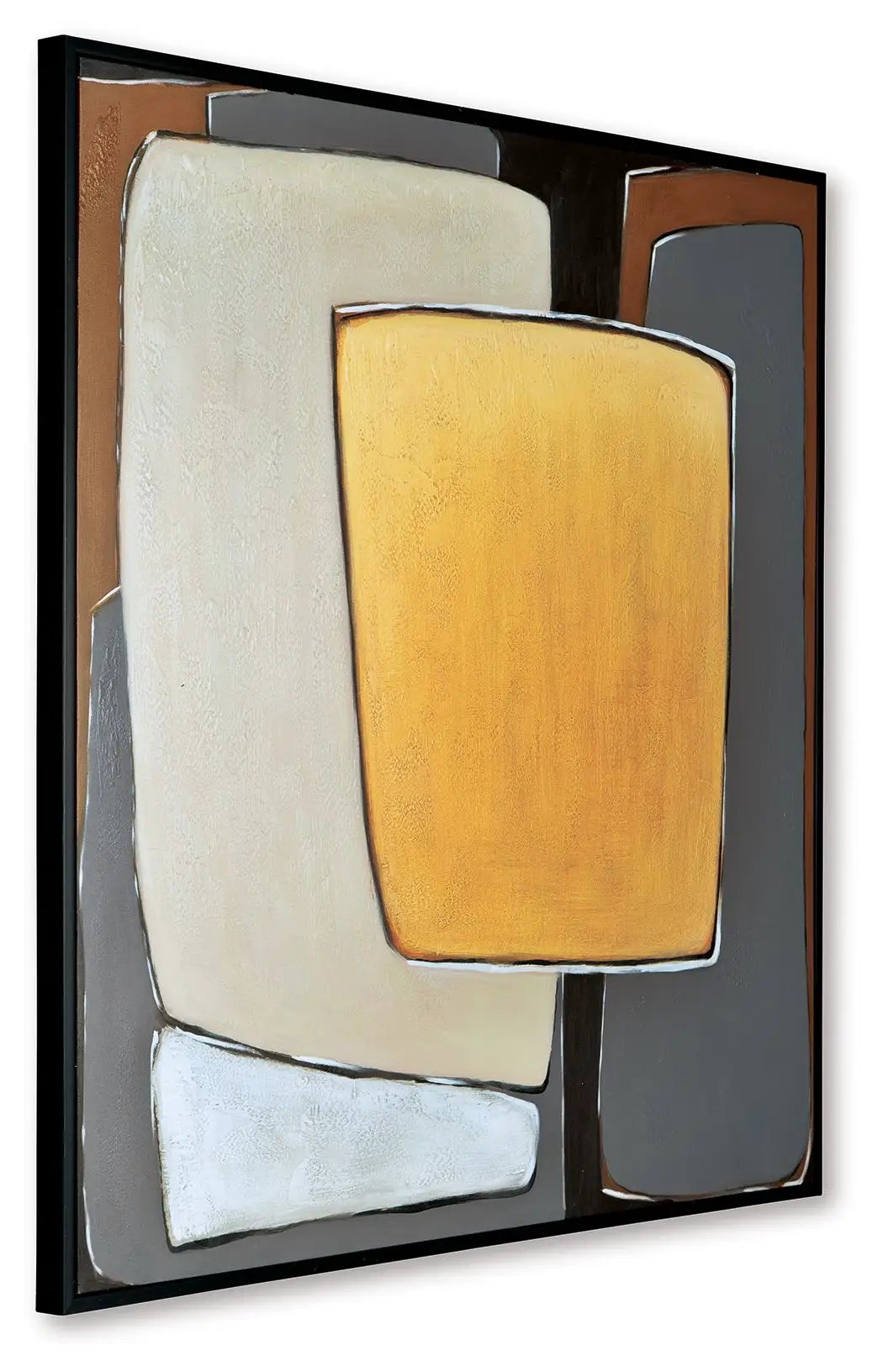 Actman - Wall Art - Cream / Brown / Gray by Unique Piece Furniture