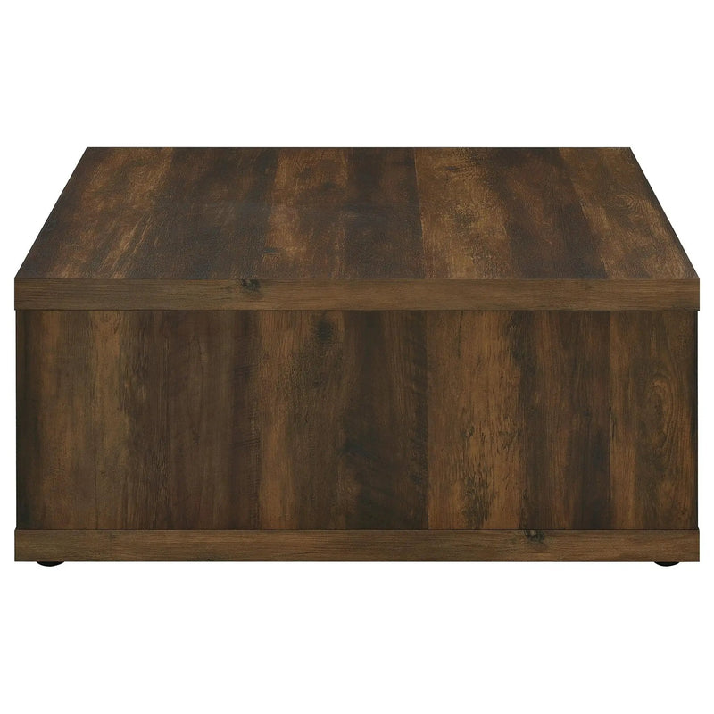 Frisco Square Engineered Wood Coffee Table Dark Pine by Unique Piece Furniture
