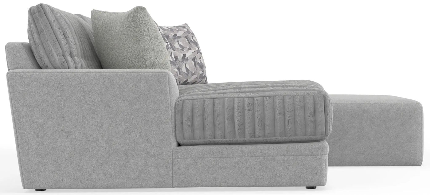 Titan - Sectional With Comfort Coil Seating, Cocktail Ottoman And Accent Pillows Included by Unique Piece Furniture