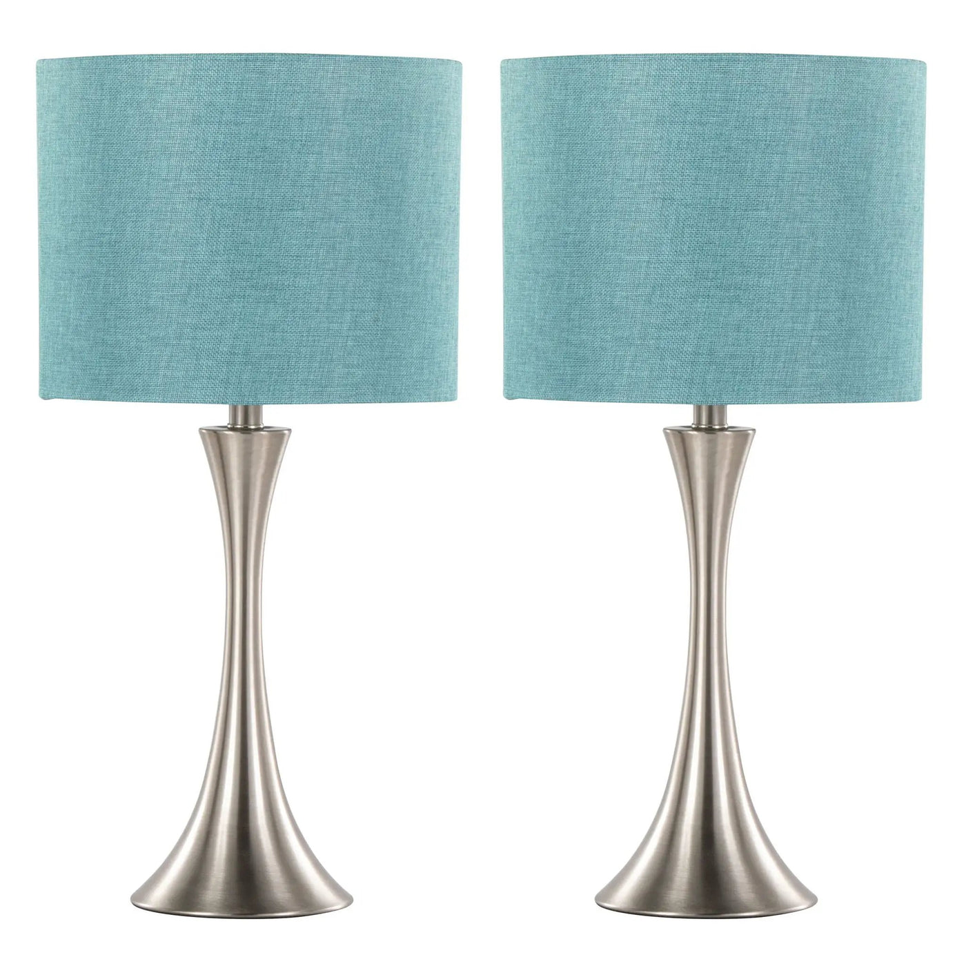 Lenuxe - Contemporary Semi Gloss Table Lamp (Set of 2) by HouseOfZazla