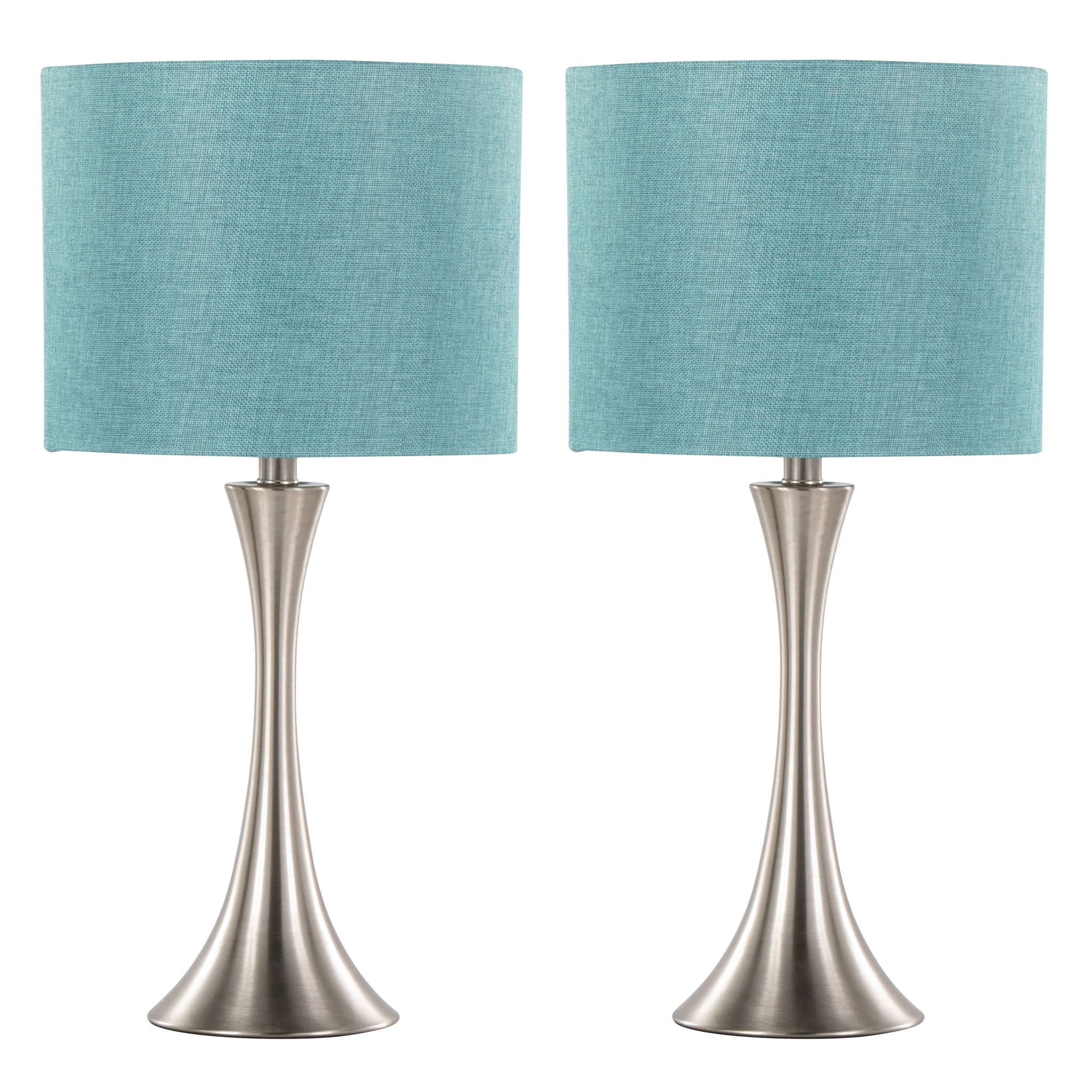 Lenuxe - Contemporary Semi Gloss Table Lamp (Set of 2) by HouseOfZazla