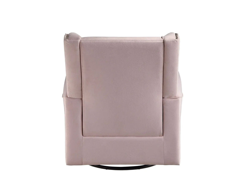 Tamaki - Glider Chair With Swivel - Pink by HouseOfZazla