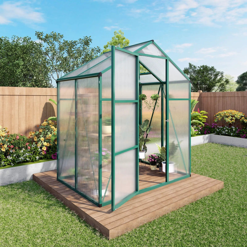 Polycarbonate Walk-In house, Raised Base For Outdoor In All Season by HouseOfZazla