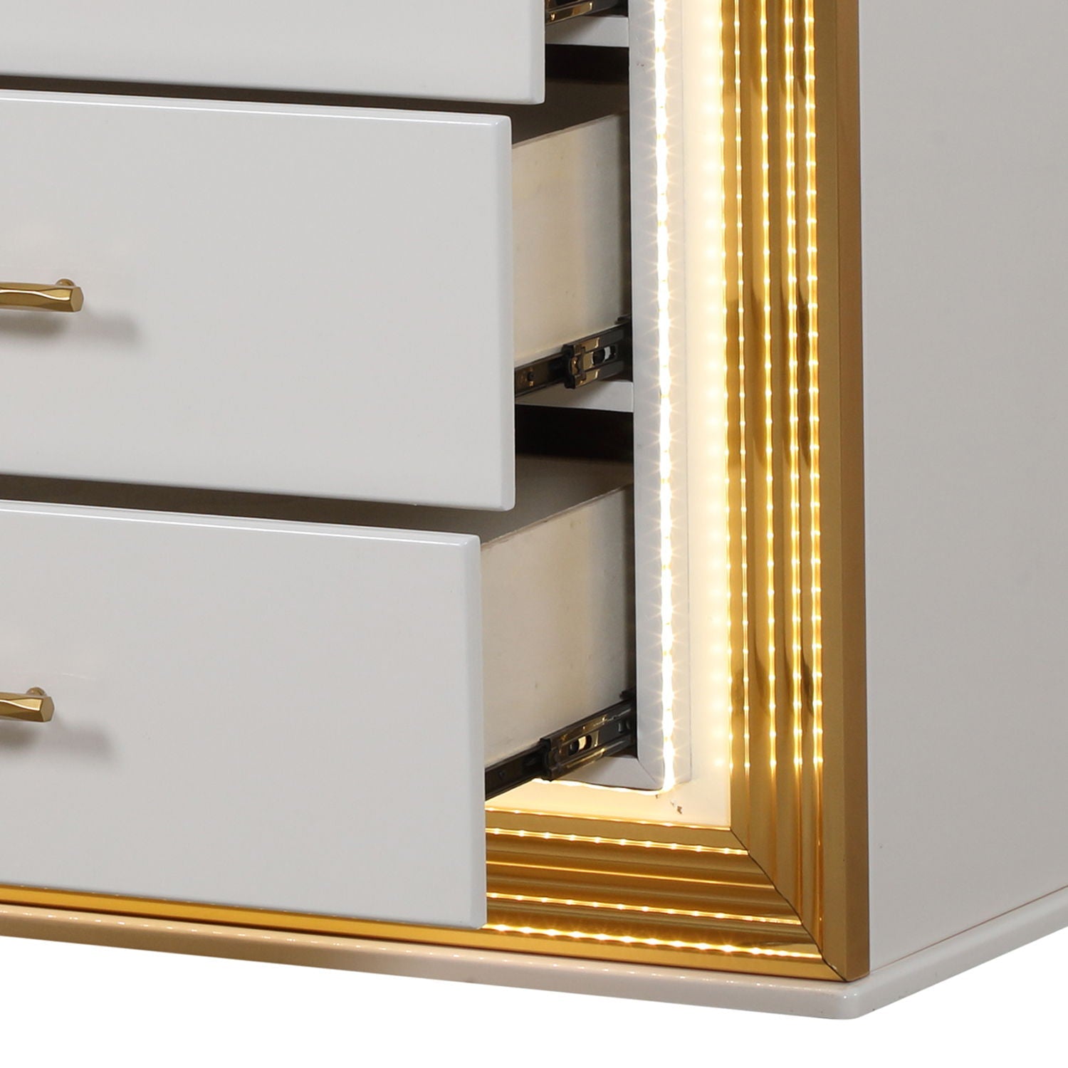 Obsession - 5 Drawer Chest - White by HouseOfZazla