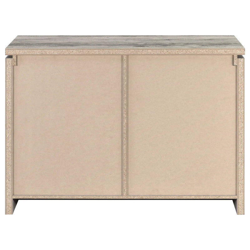 Enoch 2-door Engineered Wood Accent Cabinet Grey Driftwood by Unique Piece Furniture