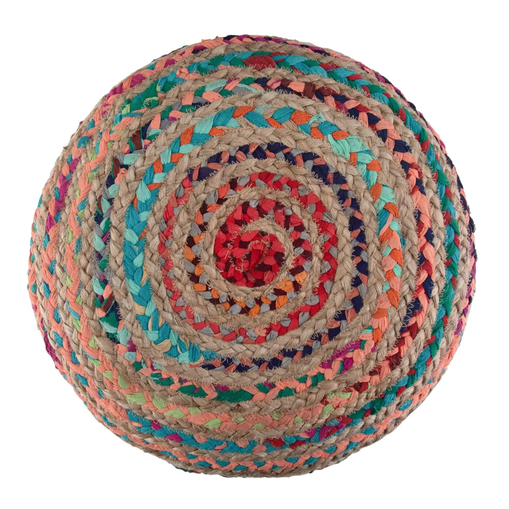 Margo - Handcrafted Round Pouf by HouseOfZazla