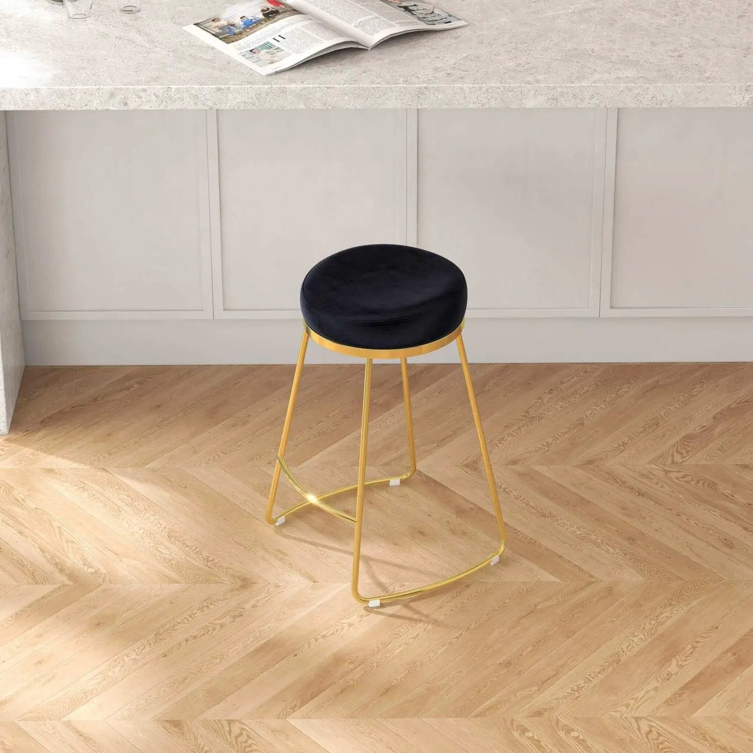 Jane - 26" Mid-Century Modern Luxury Upholstered Stool by Unique Piece Furniture