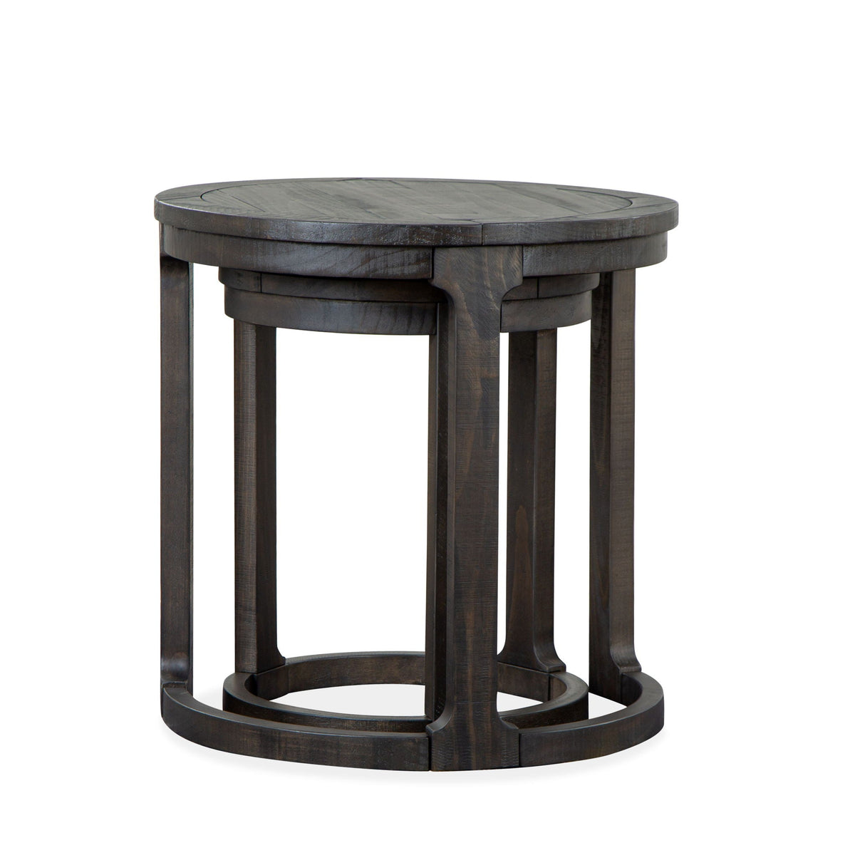 Boswell - Round Nesting End Table - Peppercorn, photo 7 of 7