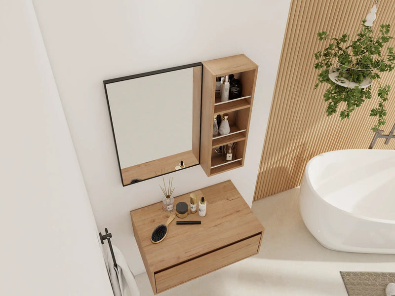10'' Wall Mounted Bathroom Mirror Cabinet with Open Storage by HouseOfZazla