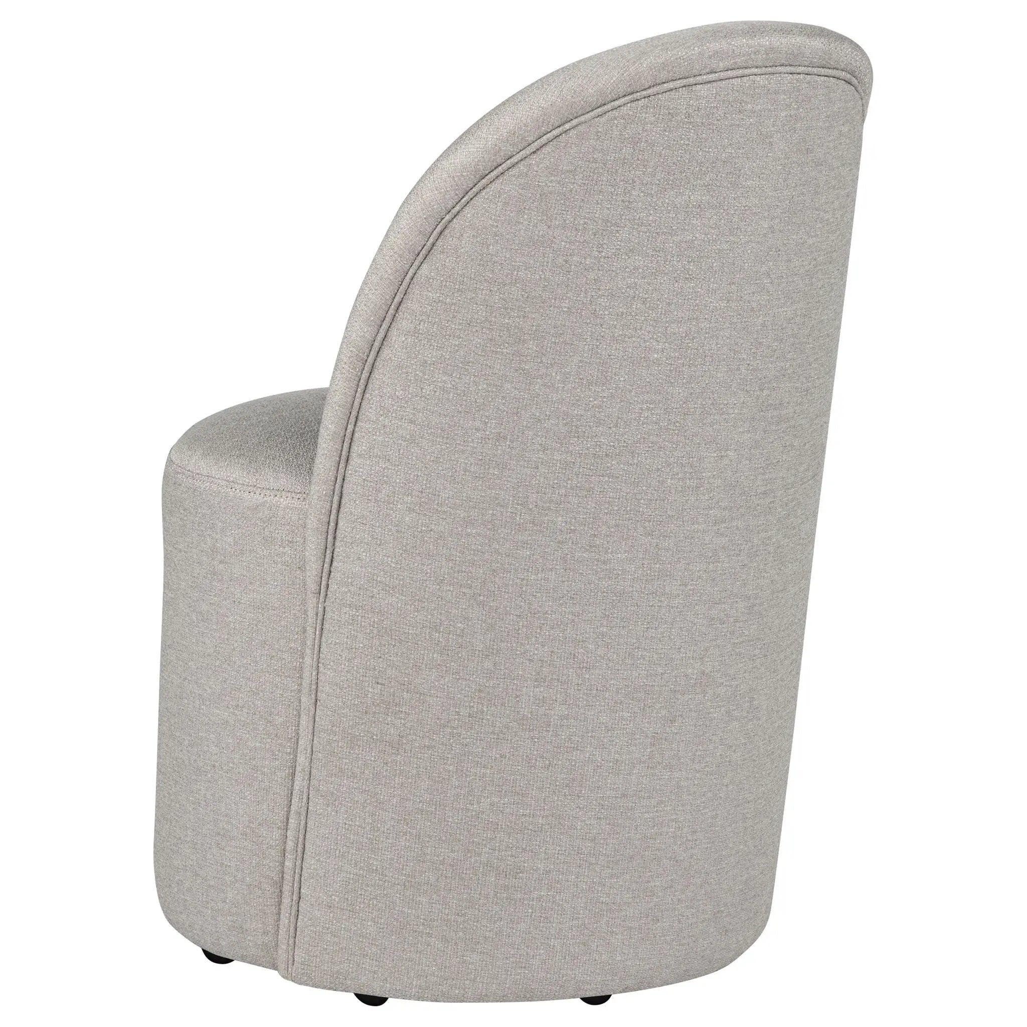 Aubrey Upholstered Barrel Dining Side Chair Beige (Set of 2) by Unique Piece Furniture