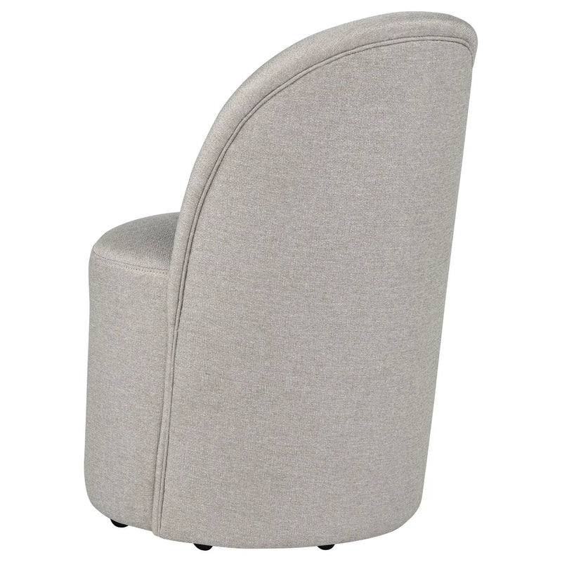 Aubrey Upholstered Barrel Dining Side Chair Beige (Set of 2) by Unique Piece Furniture