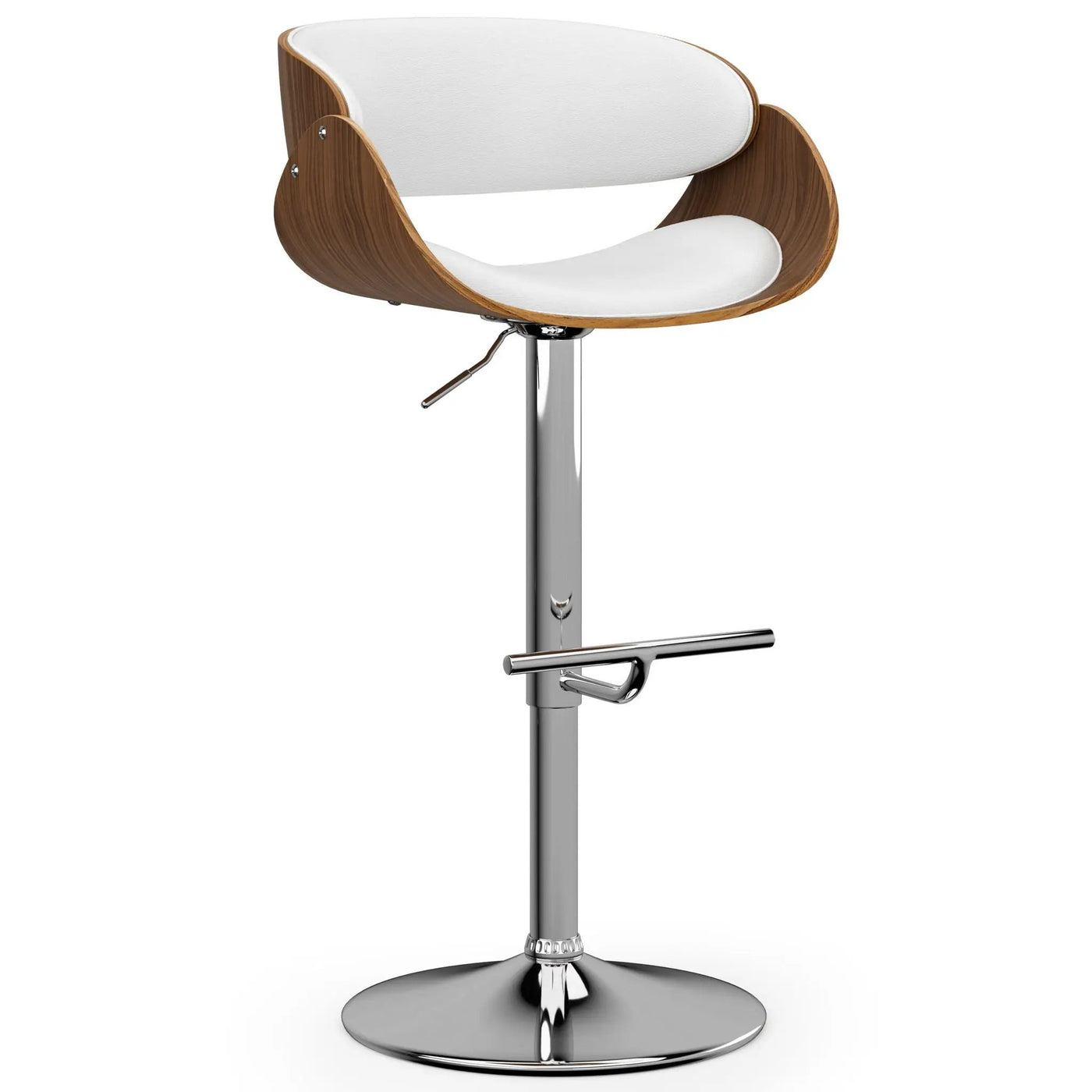 Amery - Mid Century Modern Adjustable Swivel Bar Stool by HouseOfZazla