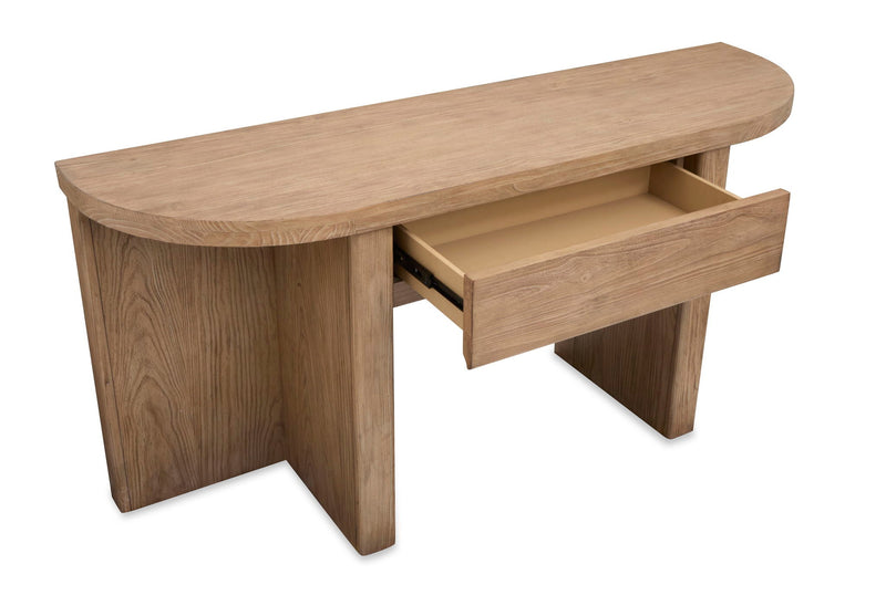 Hayden - Demilune Sofa Table - Golden Oat, photo 7 of 7