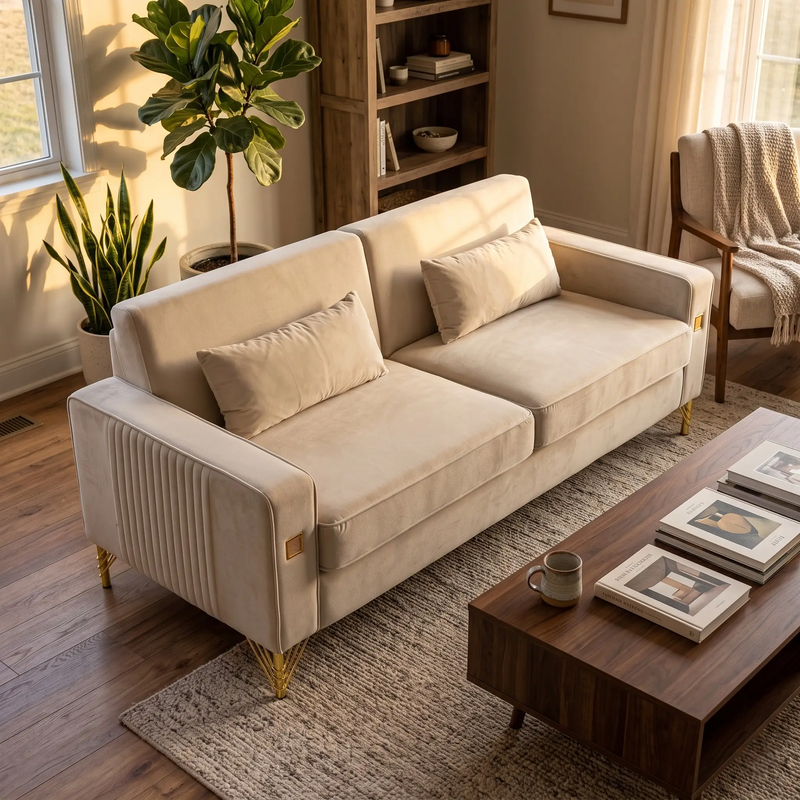 Modern FX-P18-BE Sofa by HouseOfZazla
