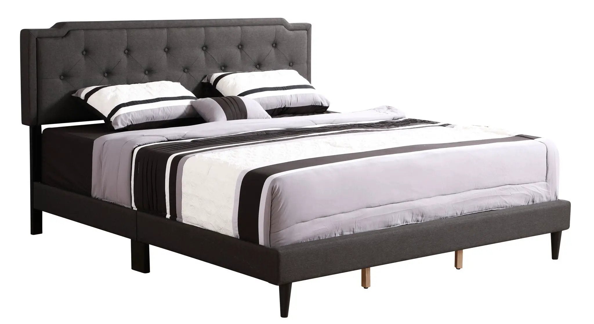 Button Tufted Bed Charming For Cozy Spaces by Unique Piece Furniture