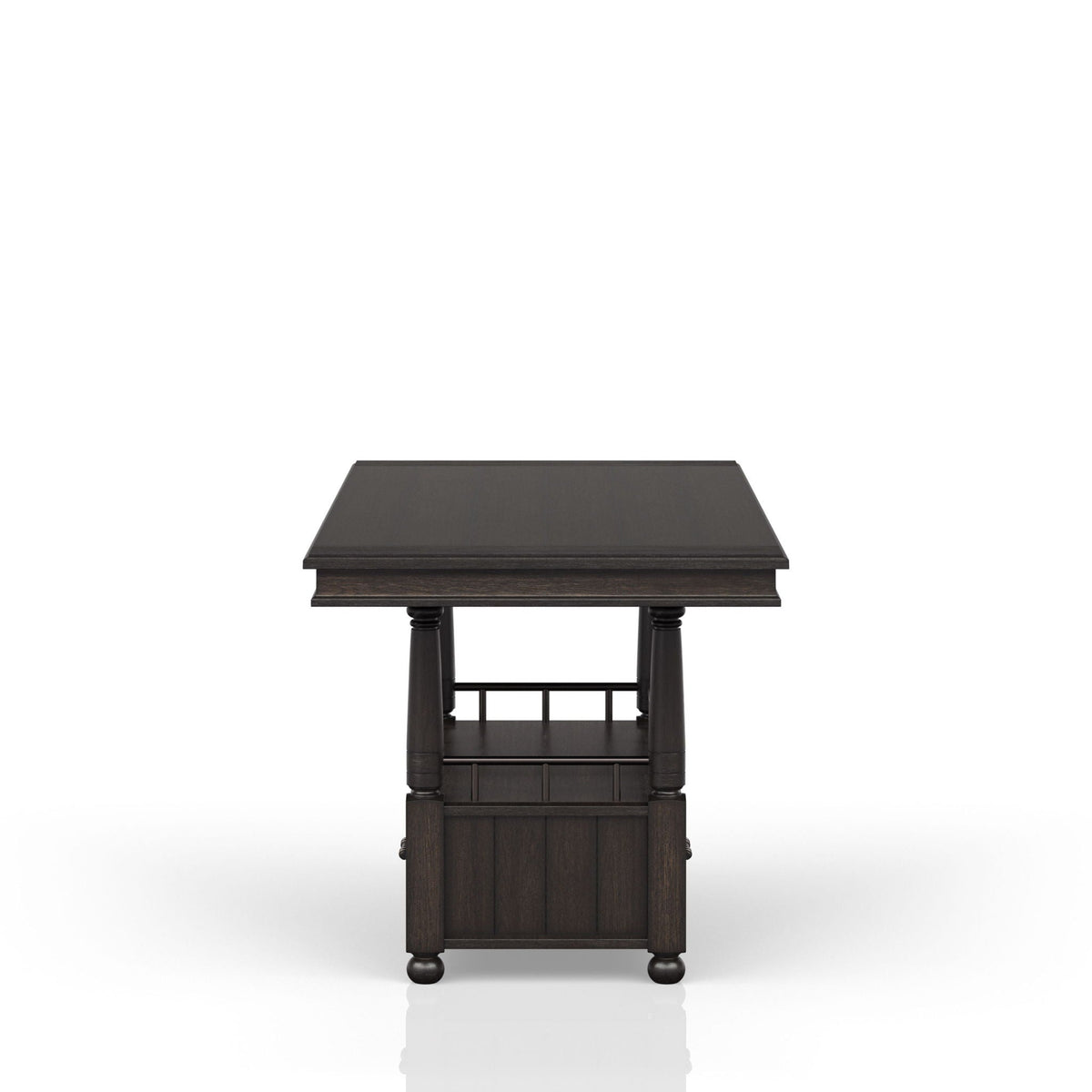 Counter Height Dining Table with Storage Shelf - Coffee, photo 6 of 6