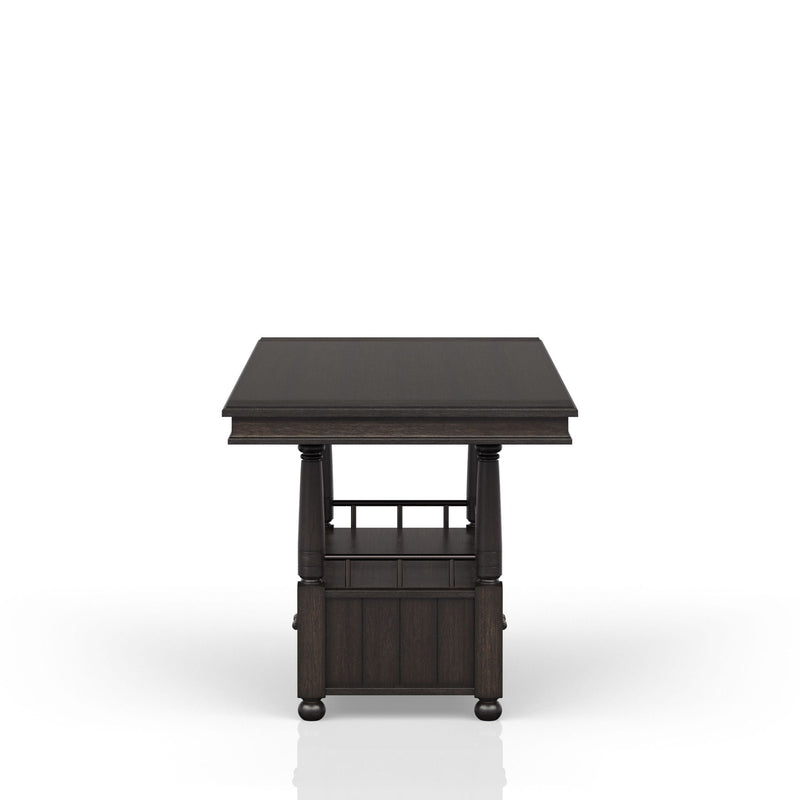 Counter Height Dining Table with Storage Shelf - Coffee, photo 6 of 6