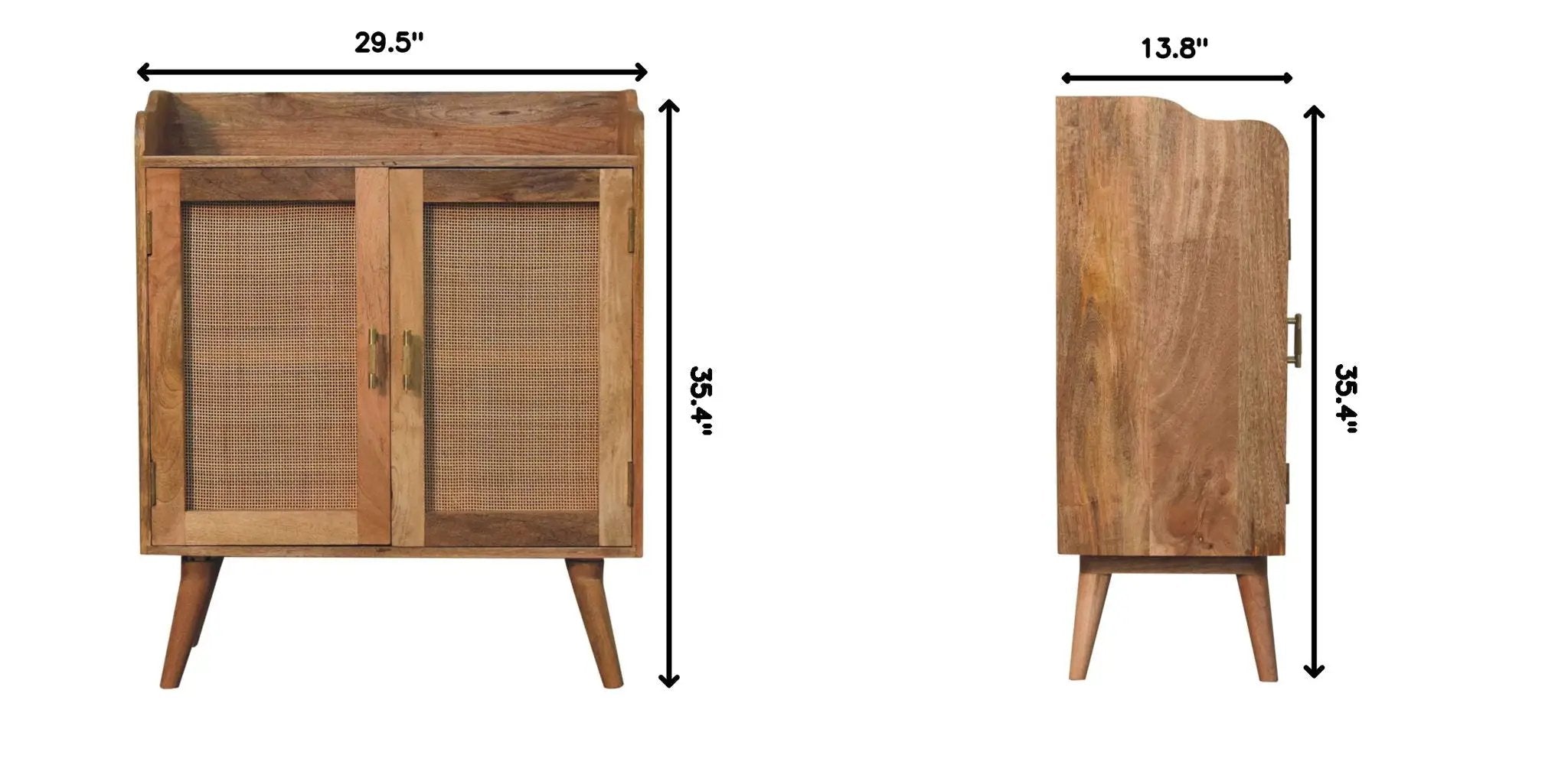 Larissa - T Bar Raised Cabinet - Brown by HouseOfZazla