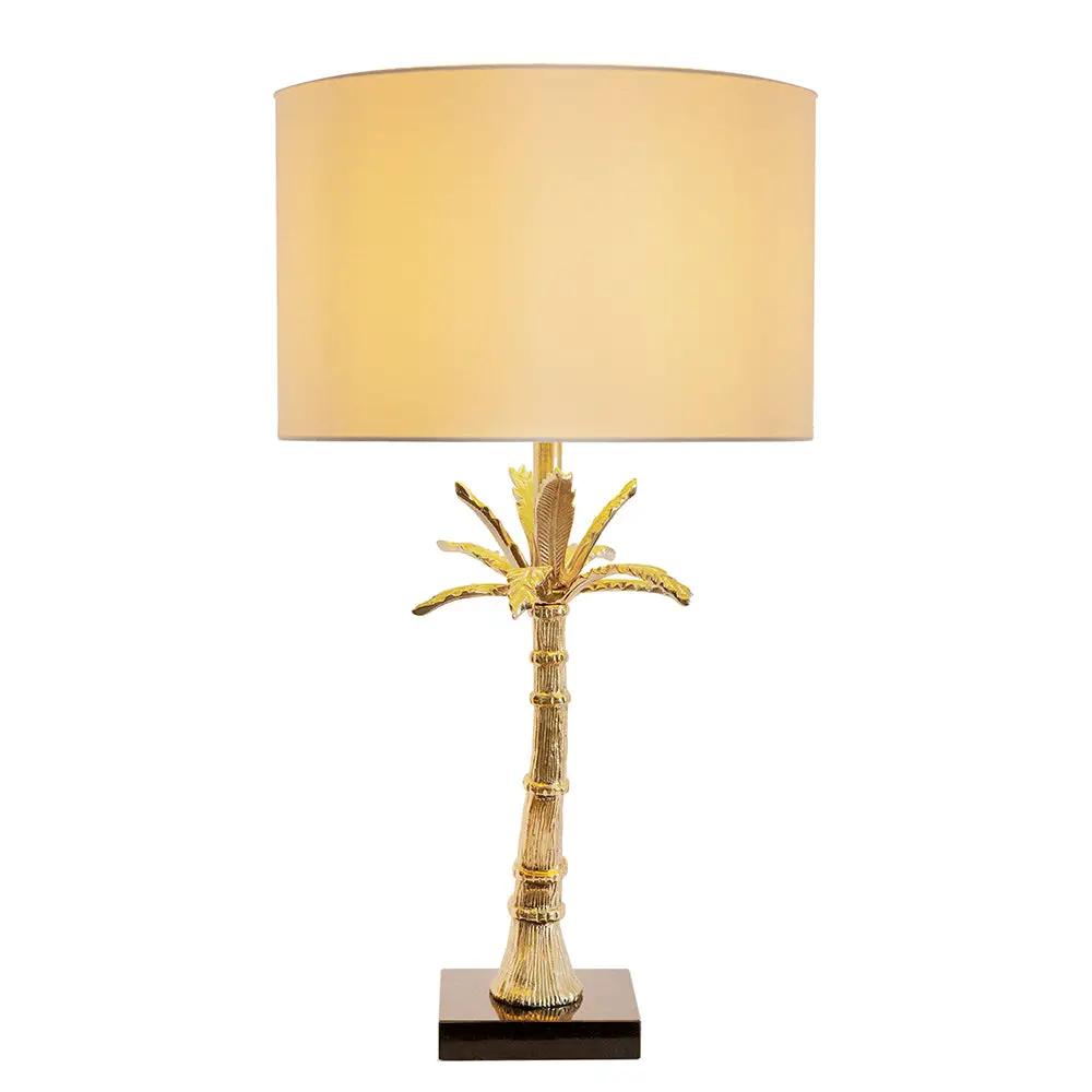 D16x31' Leaf Lamp with Marble Base Gold by HouseOfZazla