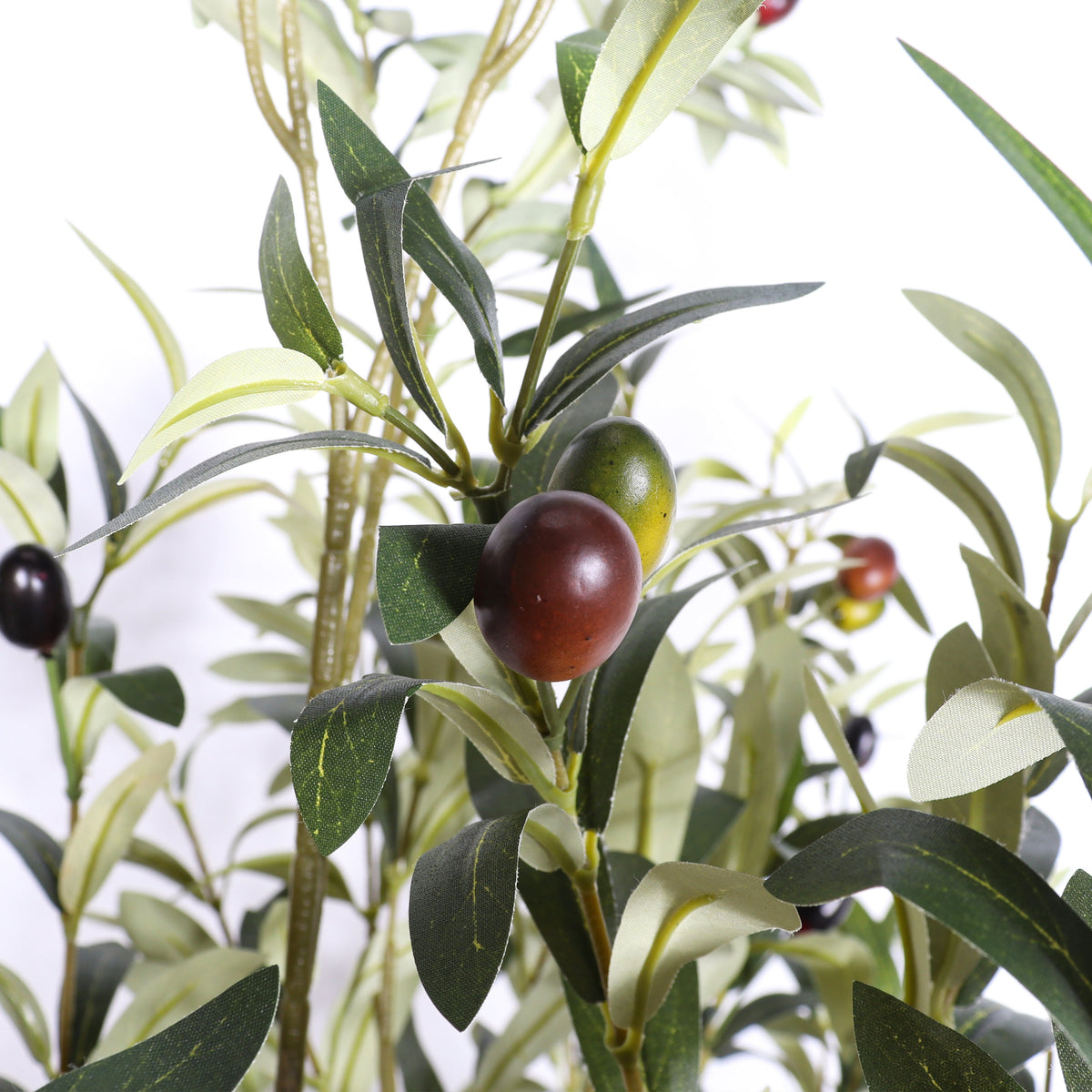 6' Artificial Olive Tree with Realistic Detailing - Fabric & Plastic, photo 7 of 8