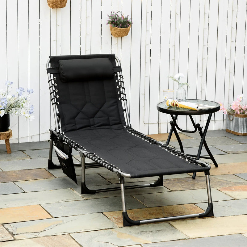 Outsunny Padded Folding Chaise Lounge Chair by HouseOfZazla