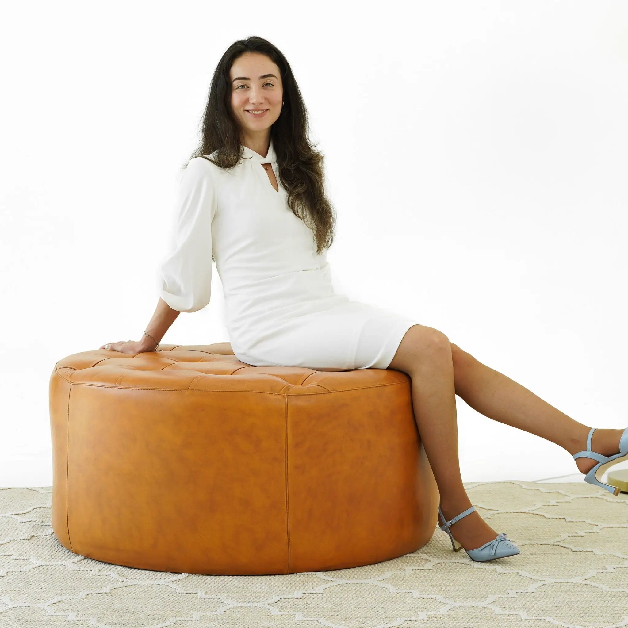 Seletar - Ottoman - Light Tan by HouseOfZazla