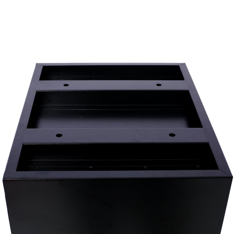 Galvanized Steel Package Delivery Box with Code Lock - White/Black, photo 12 of 12