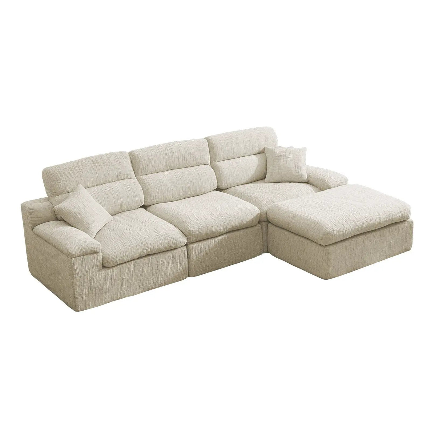 Corner Chaise Sofa With High Backrest by HouseOfZazla
