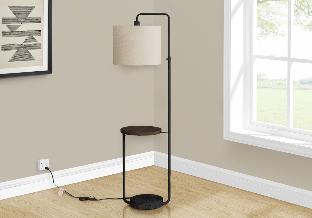 Contemporary Floor Lamp with USB Port and Adjustable Arm - Gold or Black, photo 8 of 8