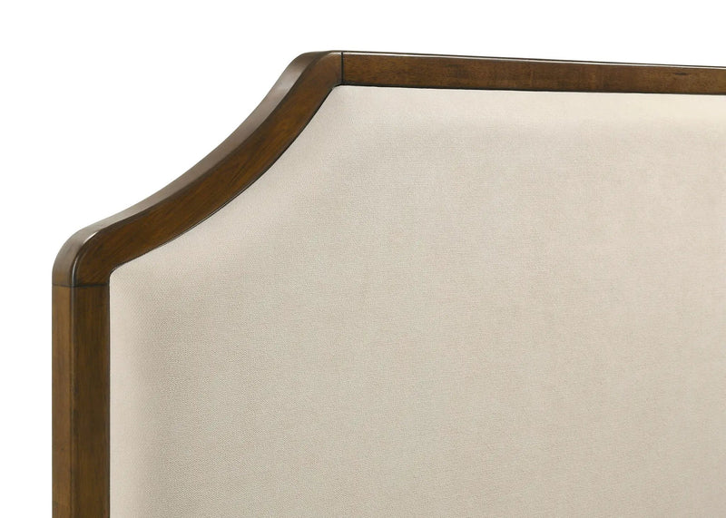 Garland 58-inch Queen Panel Bed Cream and Brown Cherry by Unique Piece Furniture