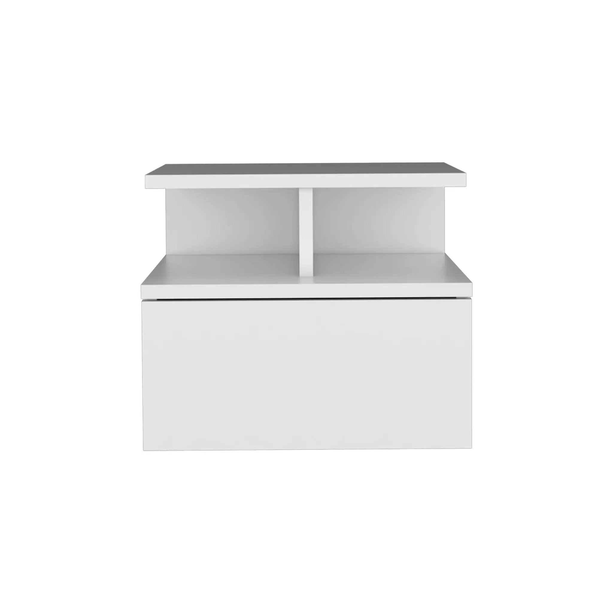 Flopini - Floating Nightstand With 1 Drawer, Compact Size - White by Unique Piece Furniture