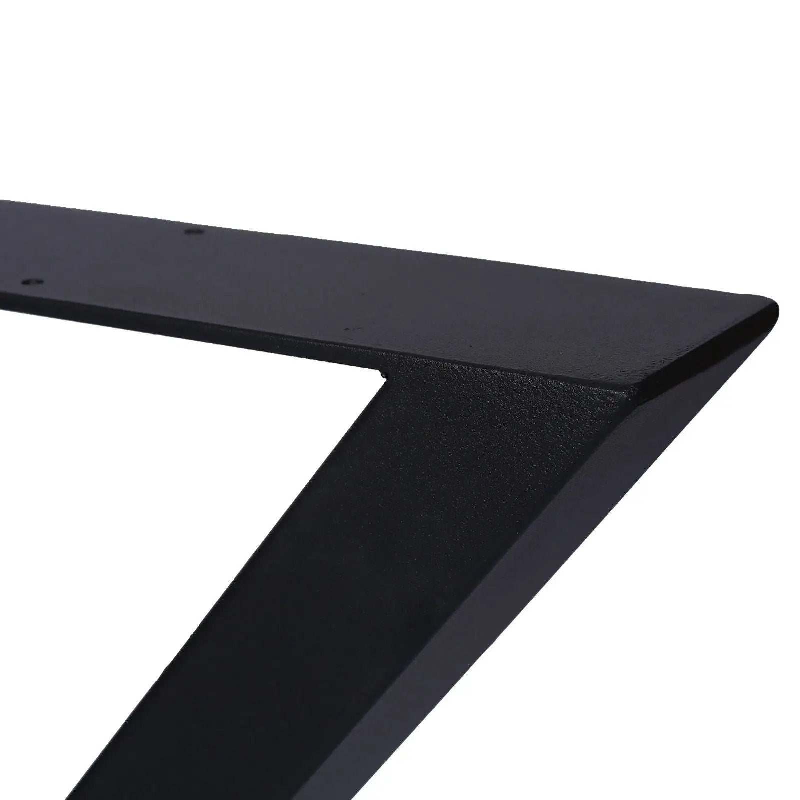 X Table Legs 28X 24", Wide Metal Table Legs, Heavy Duty Steel Desk Legs Table Leg Dining Table Legs Coffee Desk Leg (Set of 2) - Black by HouseOfZazla