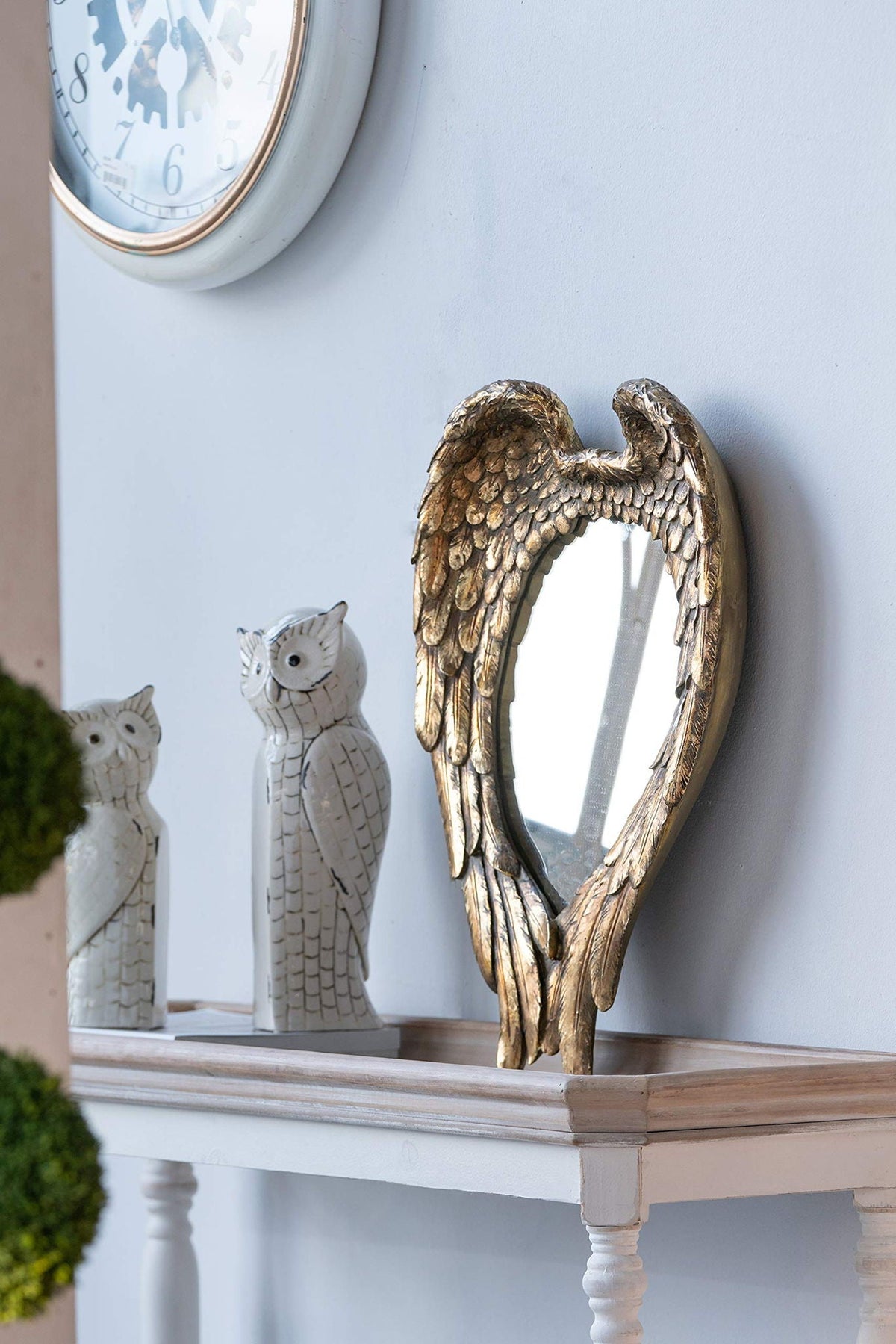 Gold Wing Accent Wall Mirror with Elegant Wing Design - Gold, photo 5 of 6