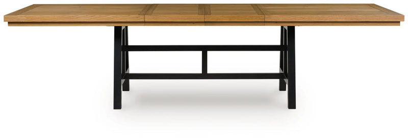 Galliden - Rectangular Dining Room Extension Table - Black / Brown by Unique Piece Furniture