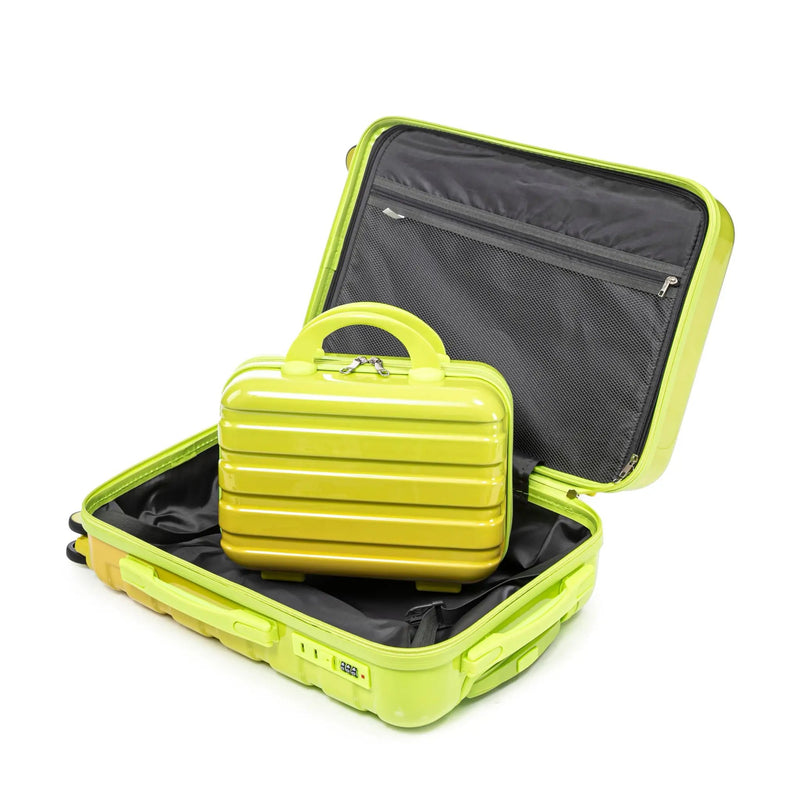 14'/20' 2-Piece PC Spinner Wheel Luggage Set with Gradient Color and Lock by HouseOfZazla