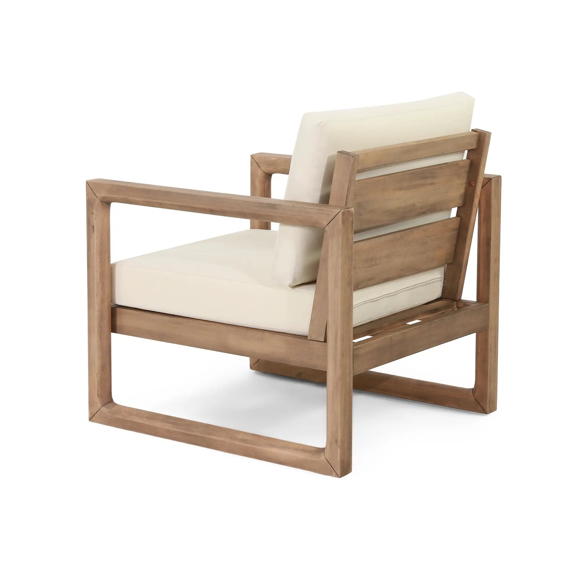 Set of 2 Outdoor Acacia Wood Patio Club Chair by HouseOfZazla