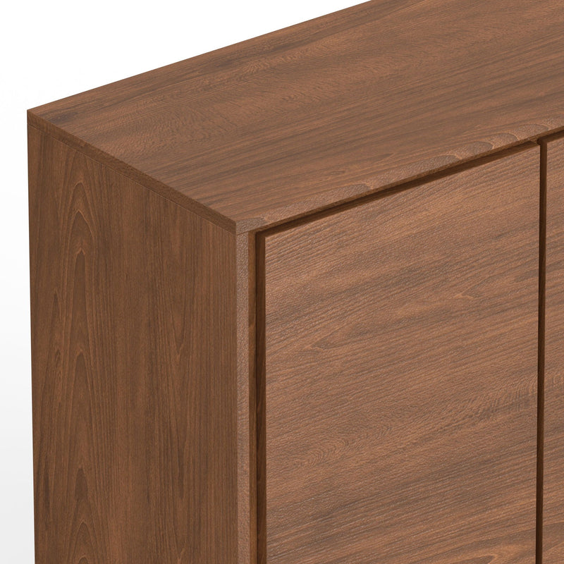Handcrafted Medium Storage Cabinet with Adjustable Shelves - Dark Brown, photo 9 of 9